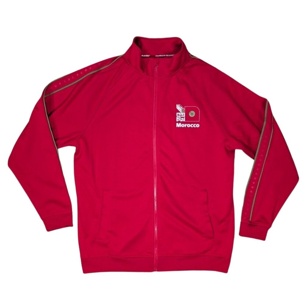 Official FIFA World Cup 2022 Morocco Track Jacket Red Men's Large